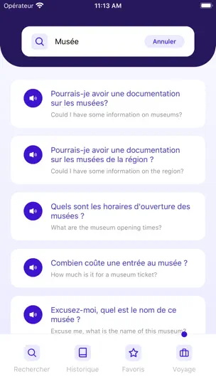 Dictionnaire Anglais~Français iPhone-skjermbilde 4