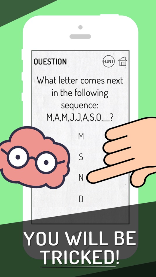 #3. Genius Brain Test: Tricky Quiz (iOS) 由: Leigh Be