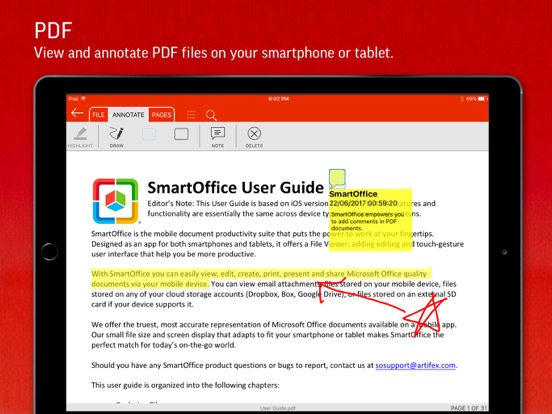 SmartOffice for BlackBerry iPad app afbeelding 3