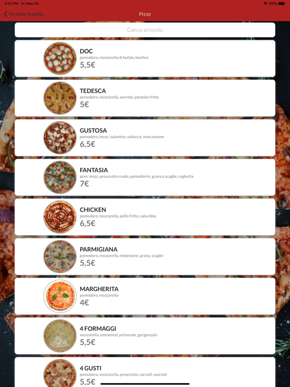 Screenshot #5 pour Pizzeria Inzerillo