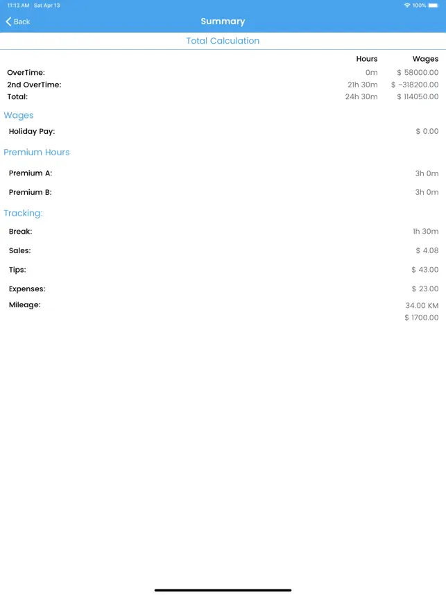 Captura 6 WorkLog - Shift Hours Tracking iphone