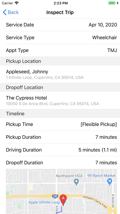 Itineris Passenger App
