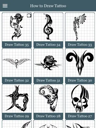 Captura de Pantalla 5 How to Draw Tattoos - DrawNow iphone