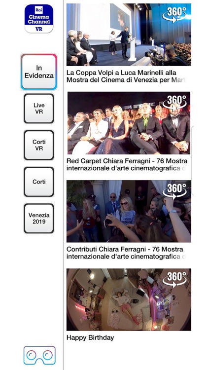 Rai Cinema Channel VR