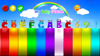 Screenshot #1 pour Mon bébé piano lite