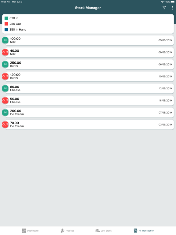 Simple Stock Manager iPad screenshot 4 - Business app