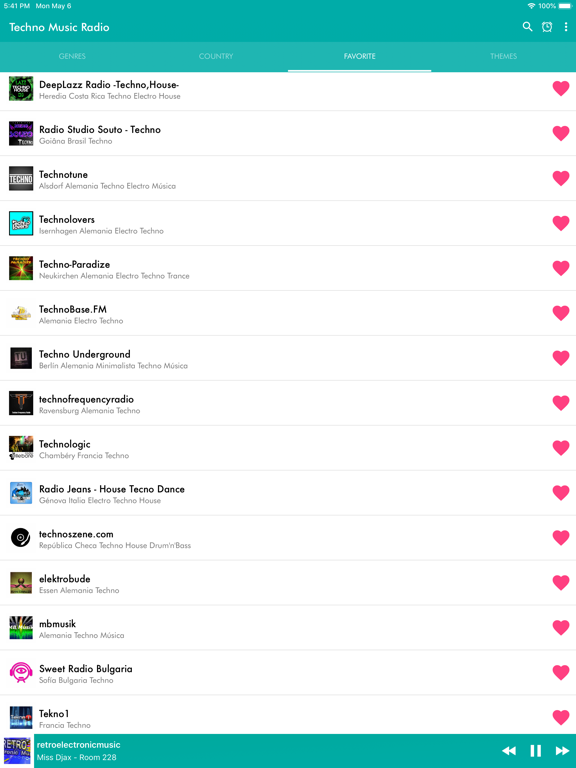 Techno Music Radio iPad screenshot 4 - Music app