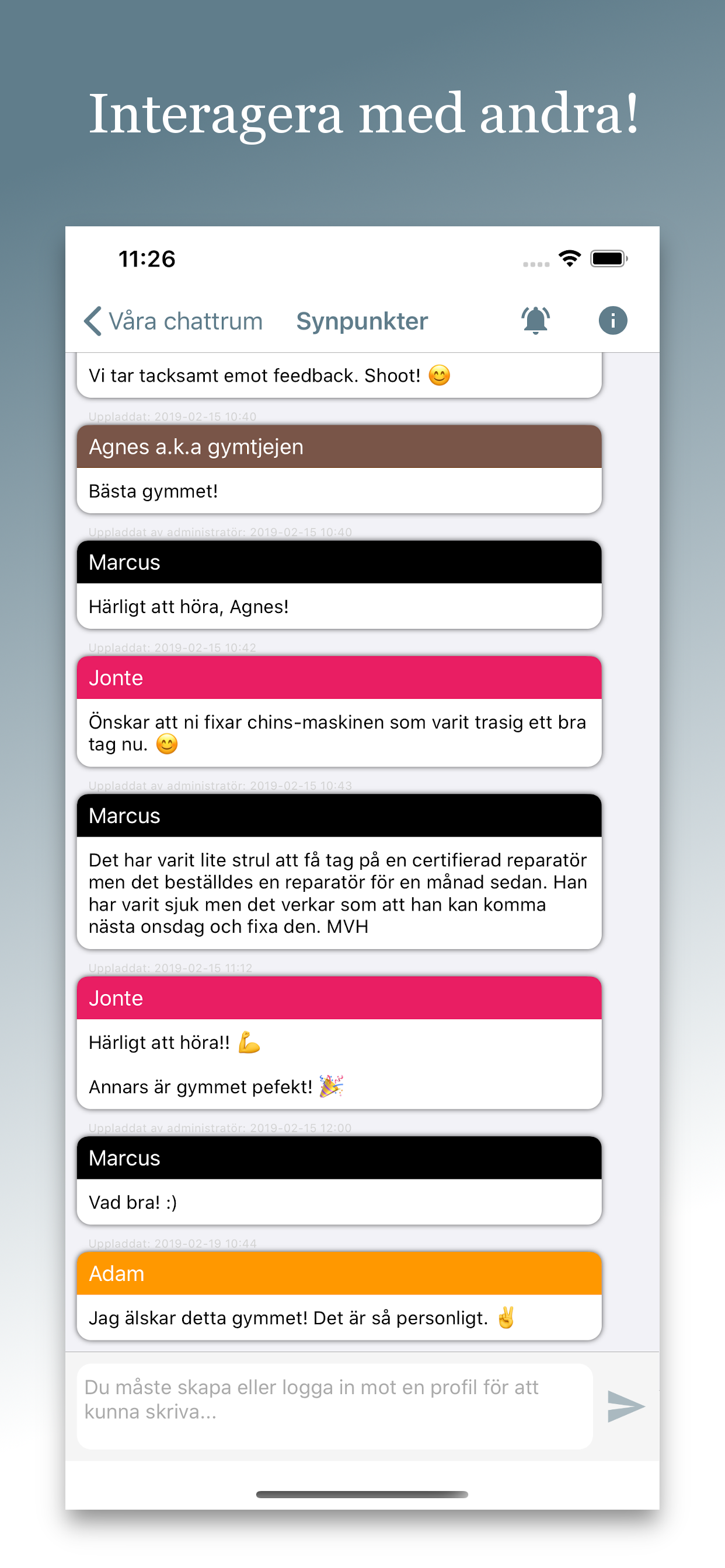 Gymappen screenshot 6