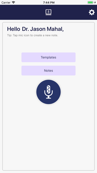 VoiceboxMD Screenshot