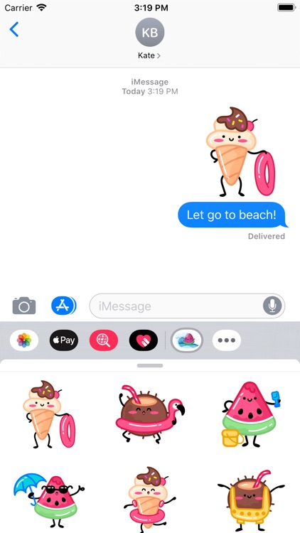 Beach Emoji Stickers