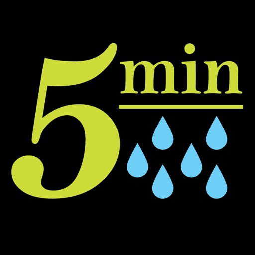 5 min shower