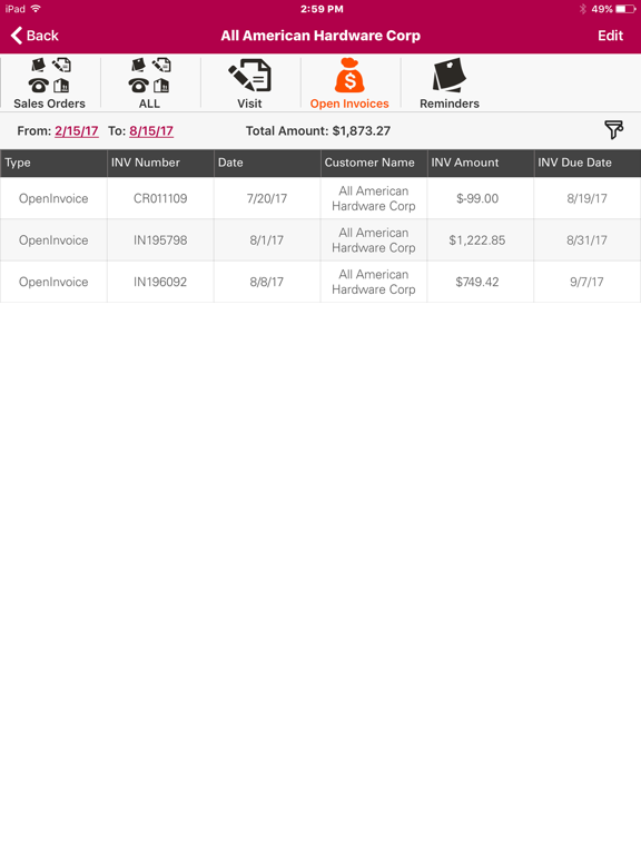 IVY Classic Ordering App iPad screenshot 4 - Business app