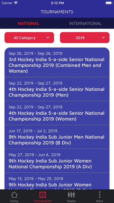 Hockey India Official App Screenshot