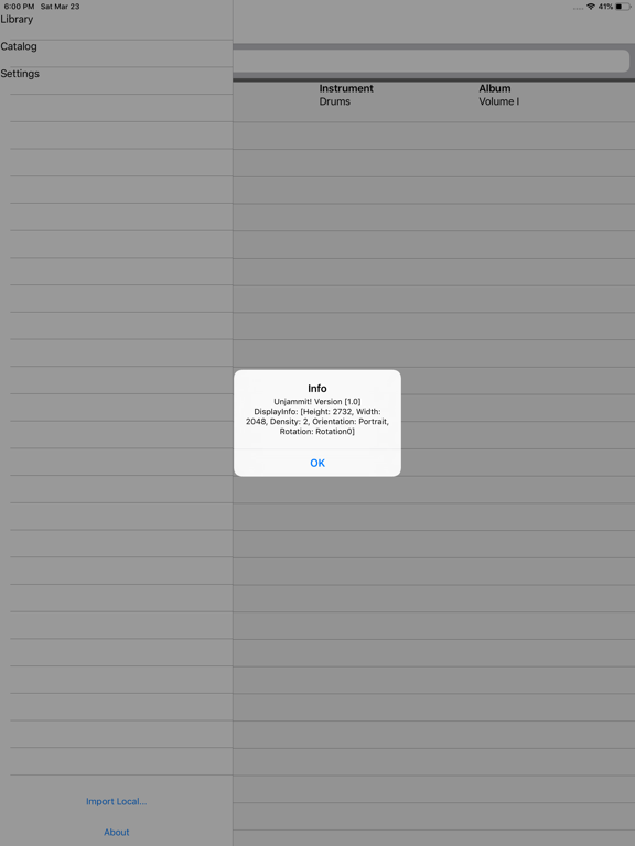 Unjammit! iPad screenshot 2 - Music app
