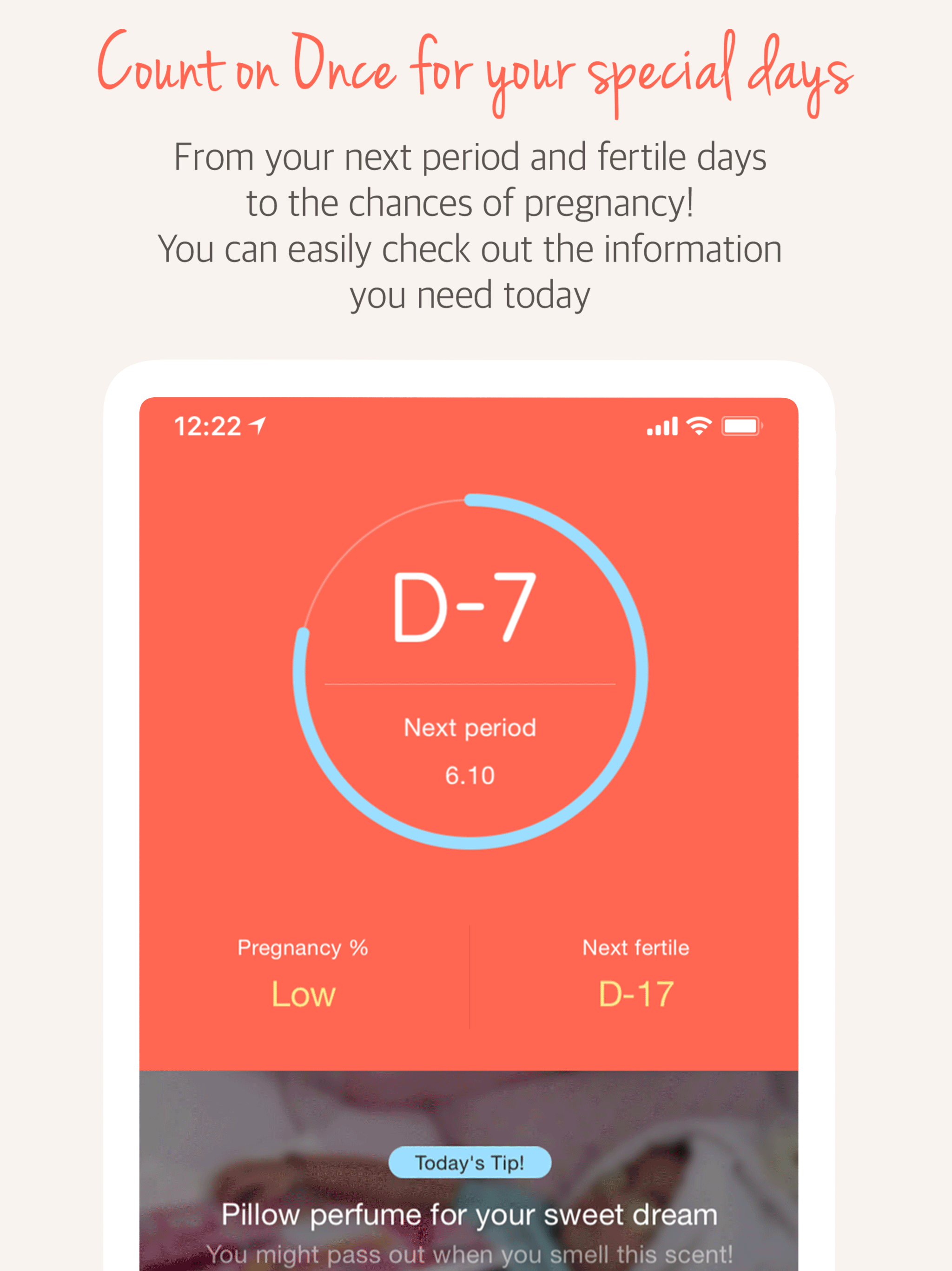 Once(A special period tracker)