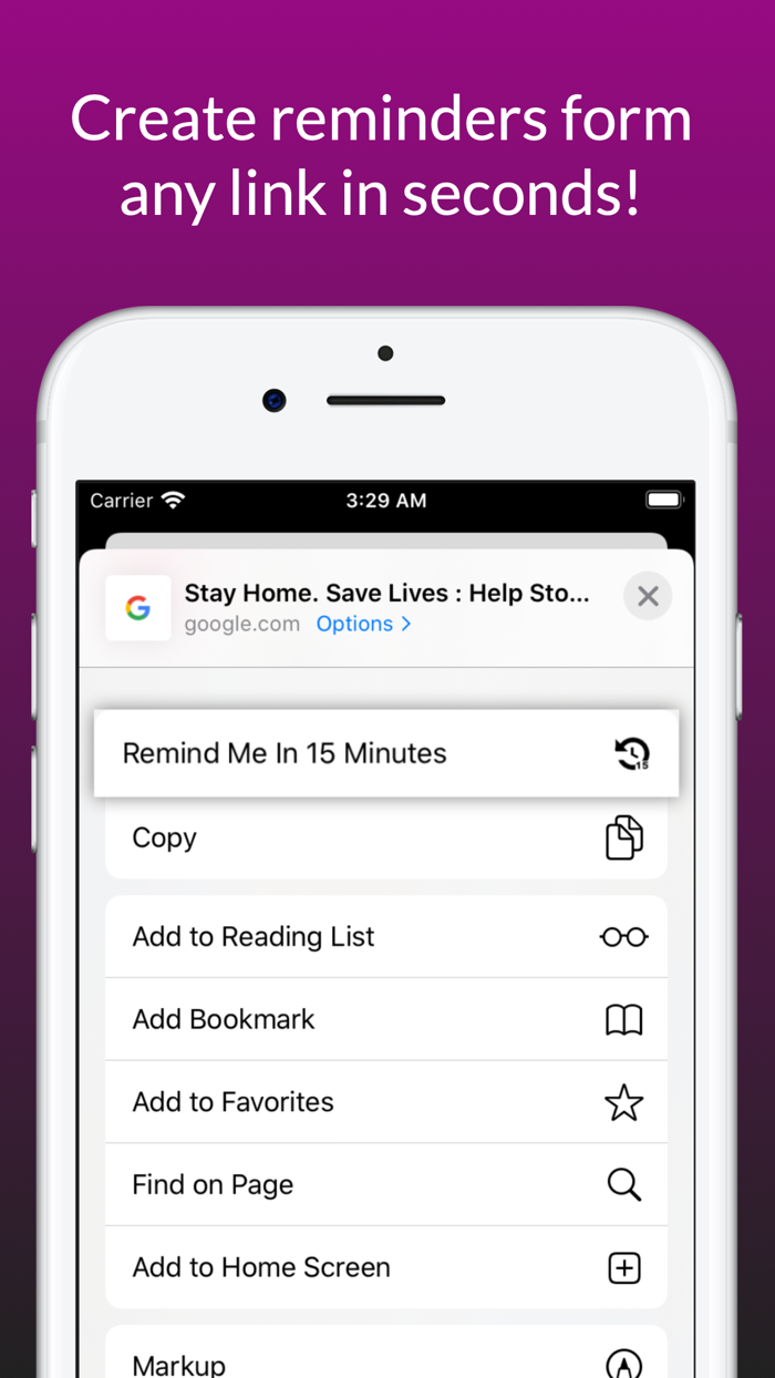Temporal - URL Reminders
