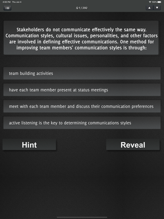 Screenshot #6 pour PMP Practice Anywhere Exams