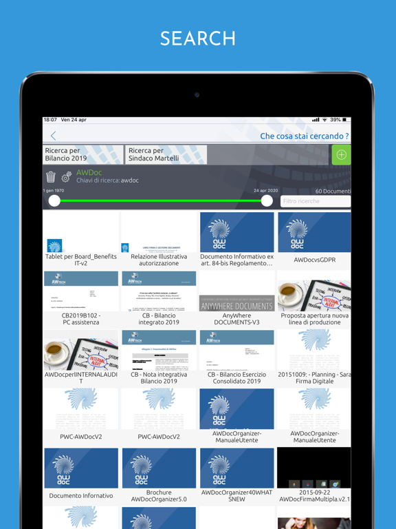 AWDoc 2020 iPad screenshot