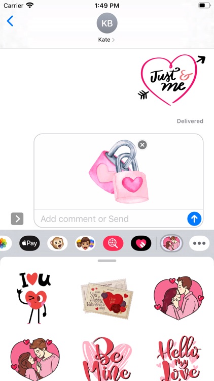 Love Love Love Stickers