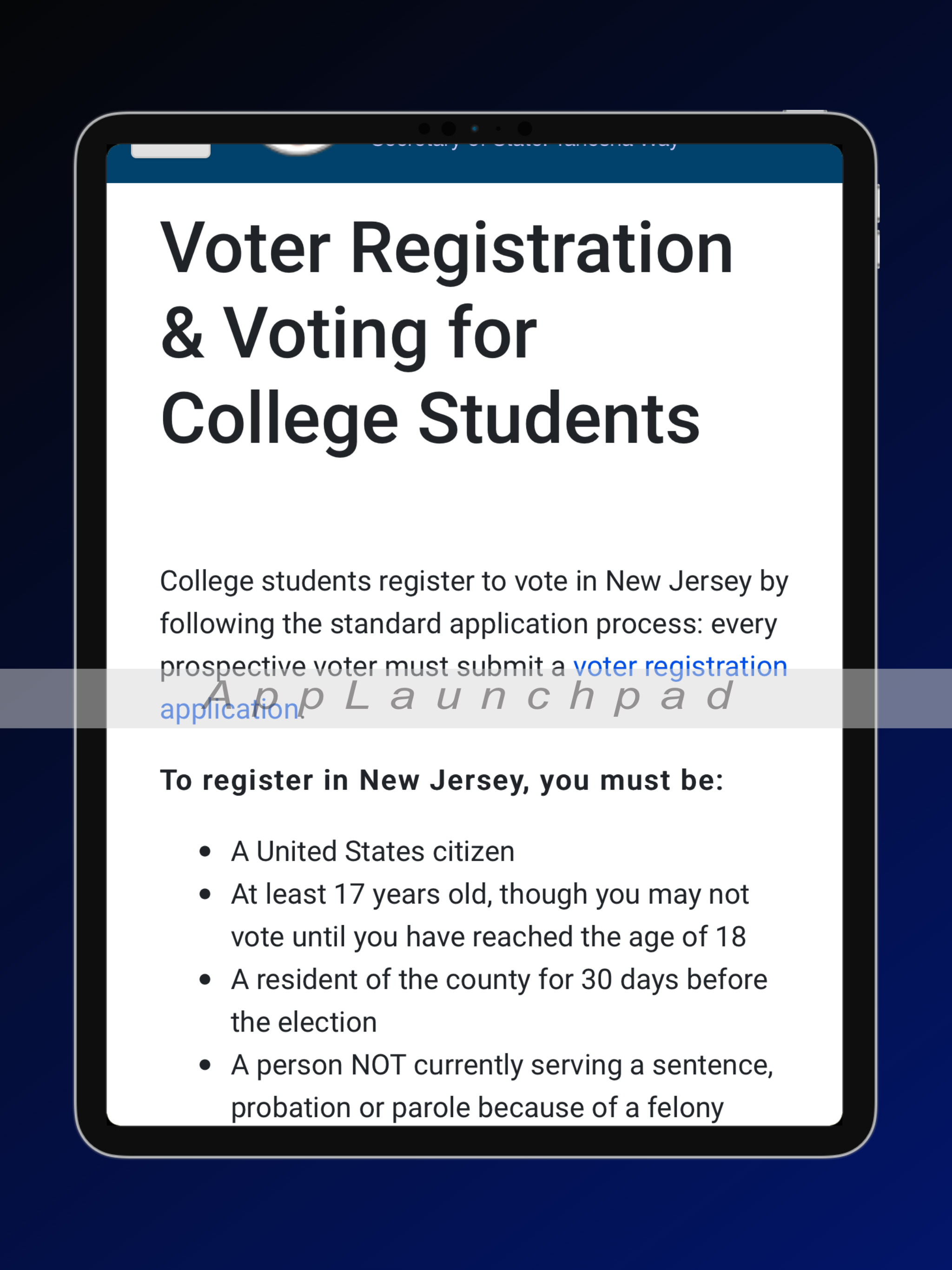 NJ Elections