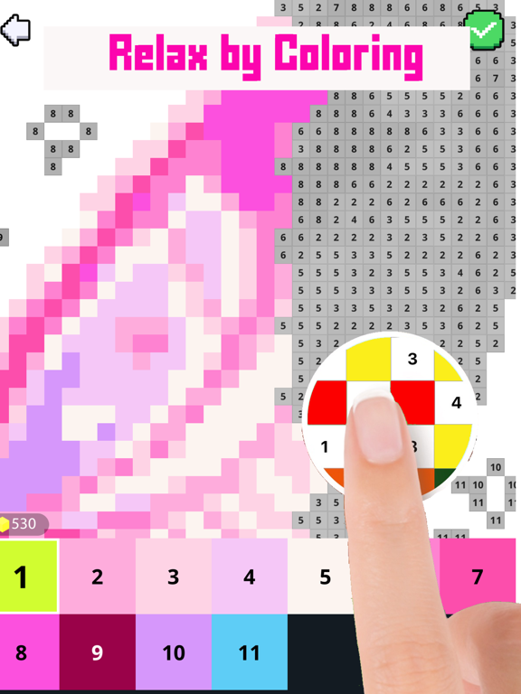 Pixie Art 2D 3D Coloring iPad screenshot