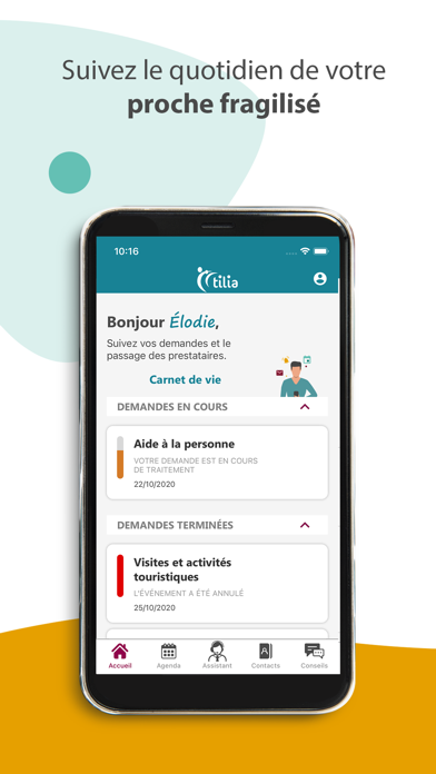 Screenshot #1 pour Tilia pour les aidants