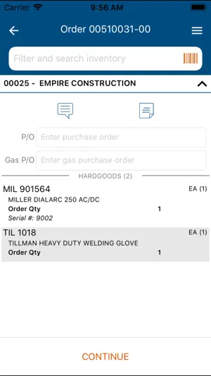 TIMS Delivery screenshot 2