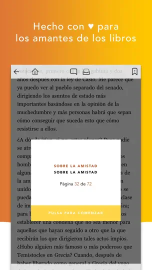 Captura de pantalla de MegaReader en iPhone 1