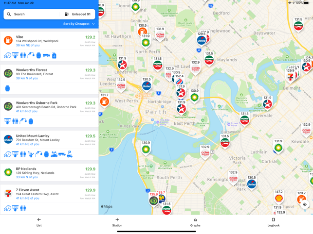 ‎Fuel Map Australia Screenshot