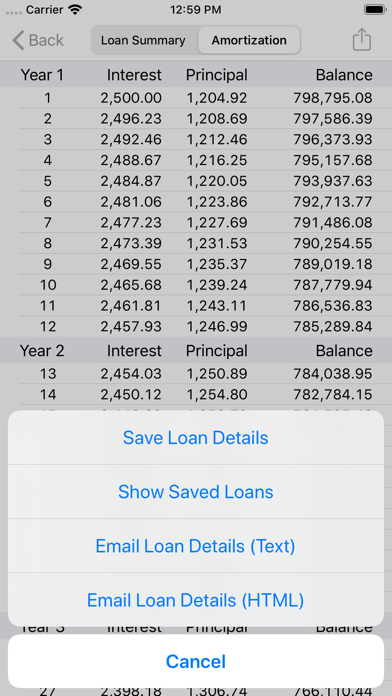 RECalc Mortgage Calculator Screenshot