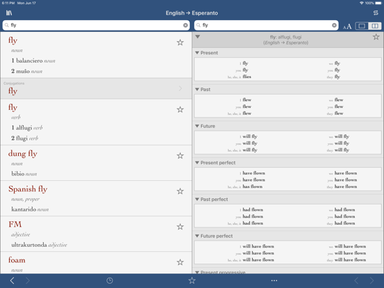 Ultralingua Esperanto-English iPad screenshot 2 - Reference app