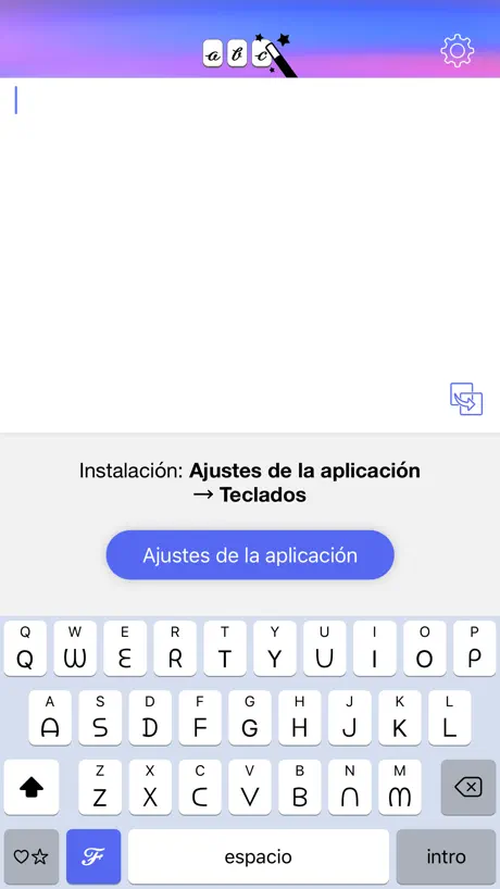 Text Designer Keyboard