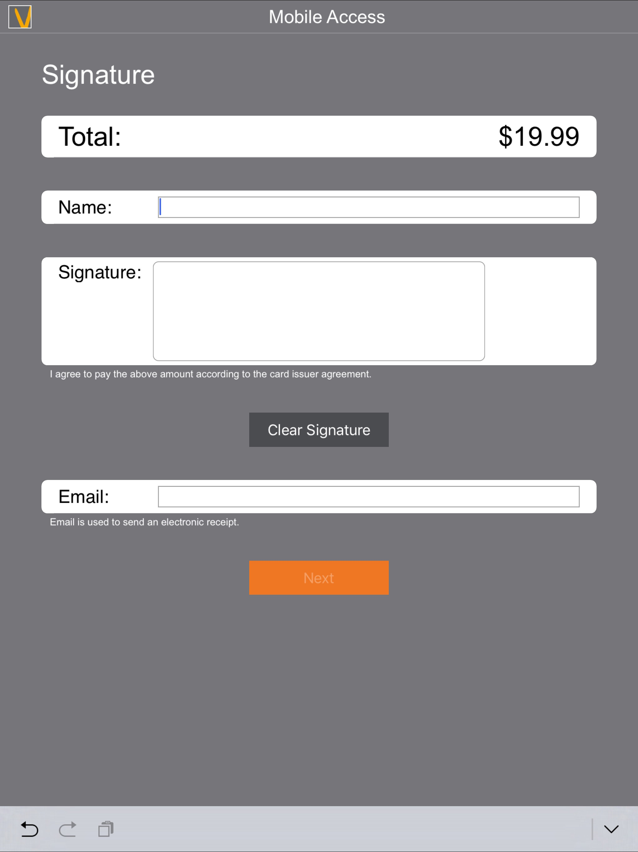Vanco Payments Mobile Access