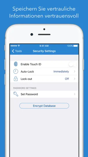 Screenshot von Tap Forms Organizer 5 Database auf dem iPhone 4