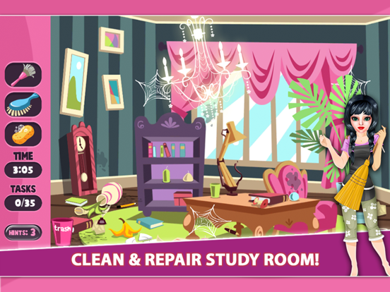 Doll House Cleaning Craft iPad screenshot