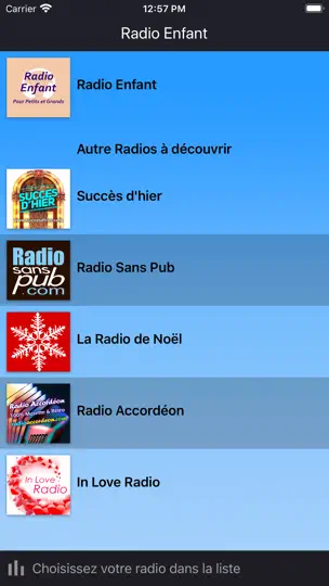 Capture d'écran de Radio Enfant sur iPhone 1