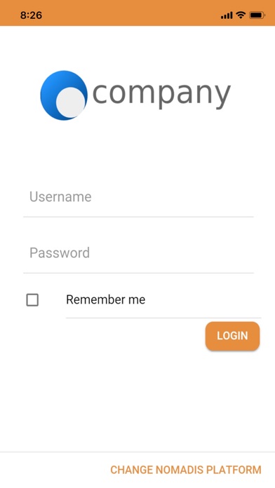 Nomadis Mobile Screenshot
