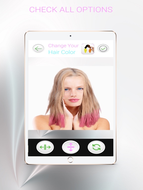 Change Your Hair Color iPad screenshot 5 - Lifestyle app