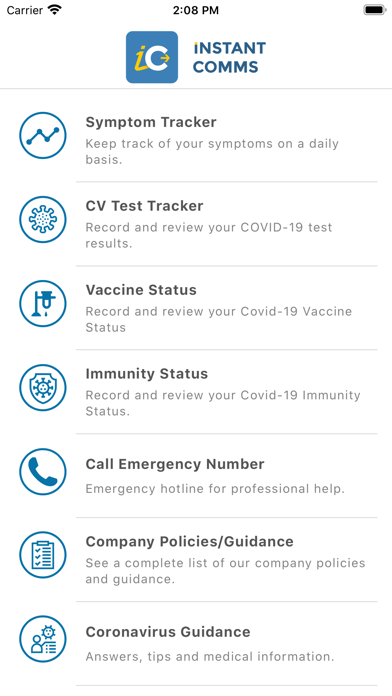 Screenshot #1 pour Instant Comms