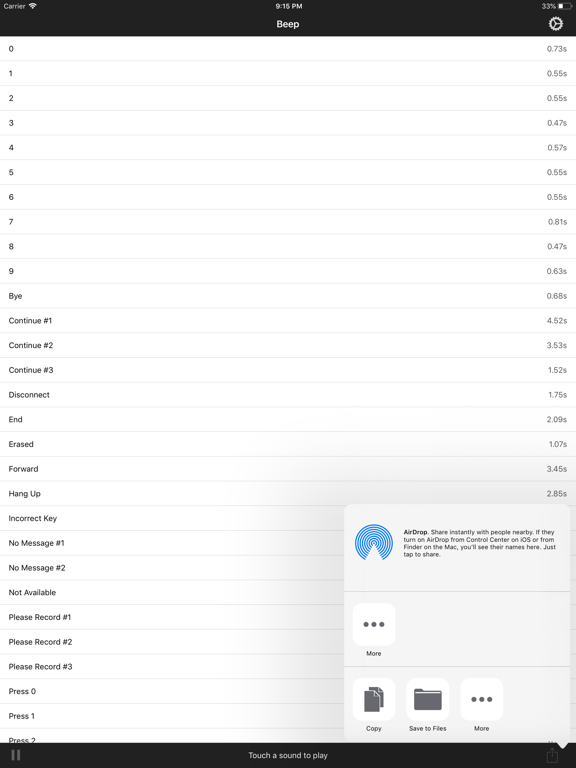 Screenshot #6 pour Beep - Voicemail Sounds