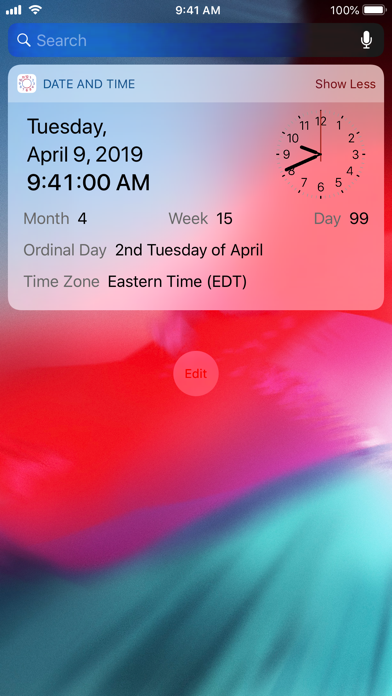 Date & Time Widget Screenshot