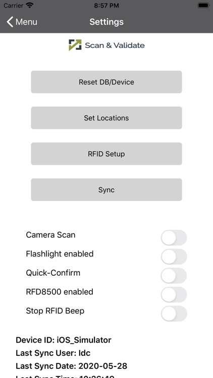 Scan & Validate