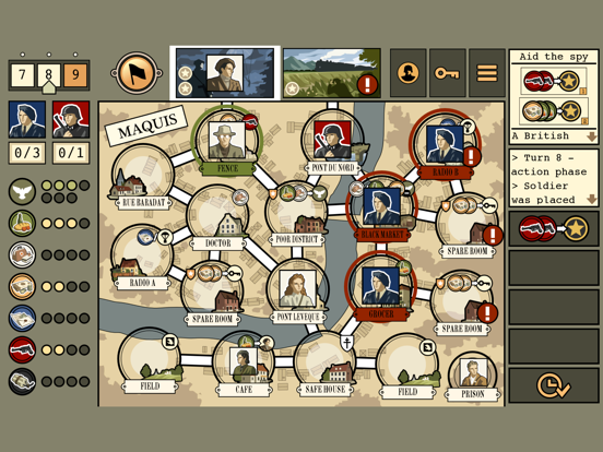 Maquis Board Game iPad app afbeelding 4