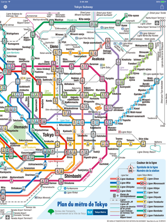 Tokyo Subway Map OFFLINE iPad screenshot