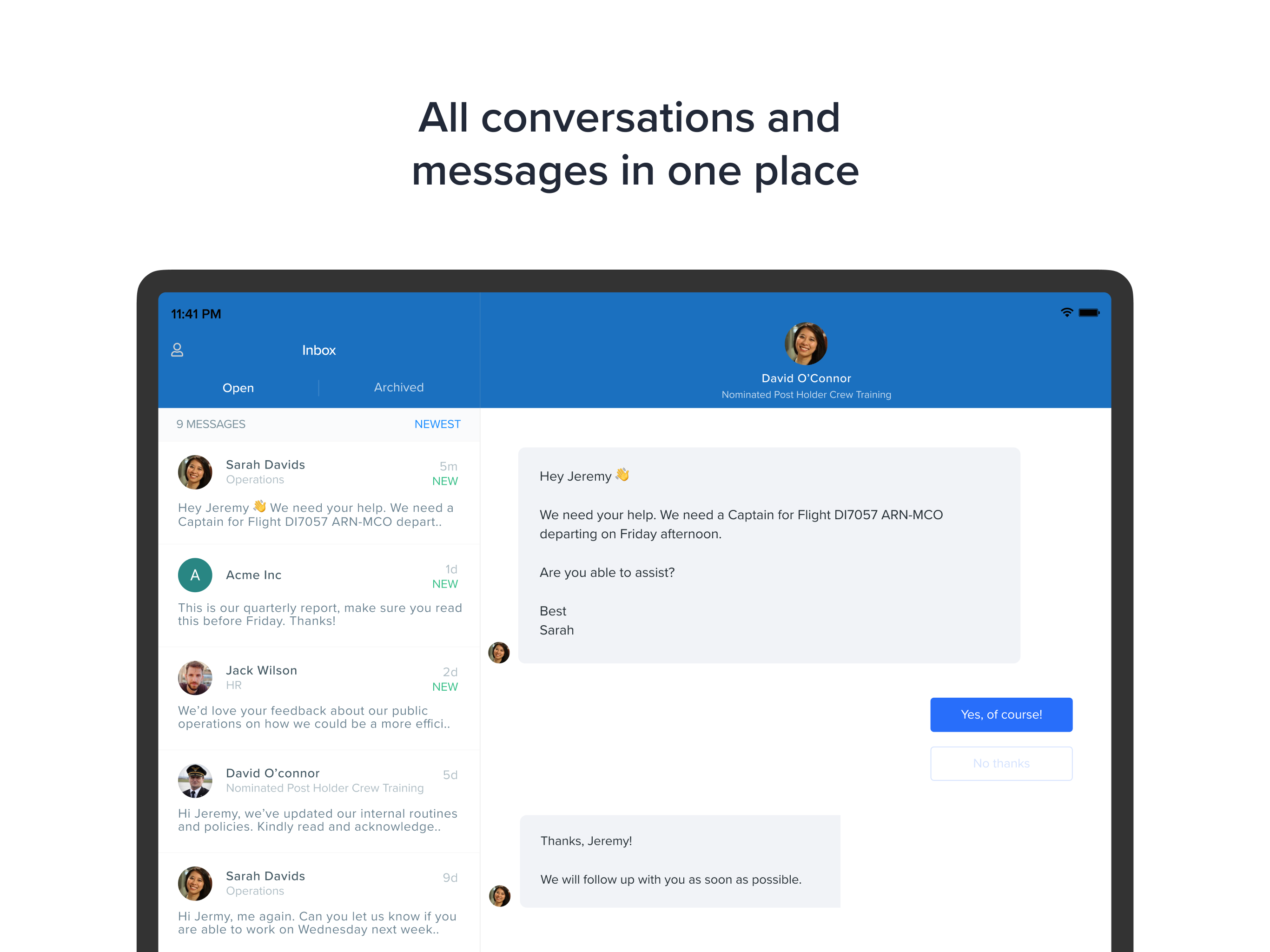 Envoyer Conversations screenshot 3