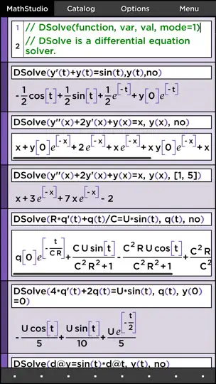 Capture d'écran de MathStudio Express sur iPhone 9