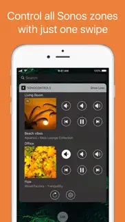sonocontrols: widget for sonos iphone screenshot 1