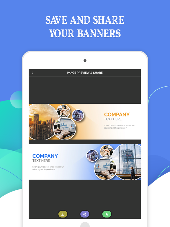 iGenius - Banner Maker iPad screenshot 6 - Photo & Video app