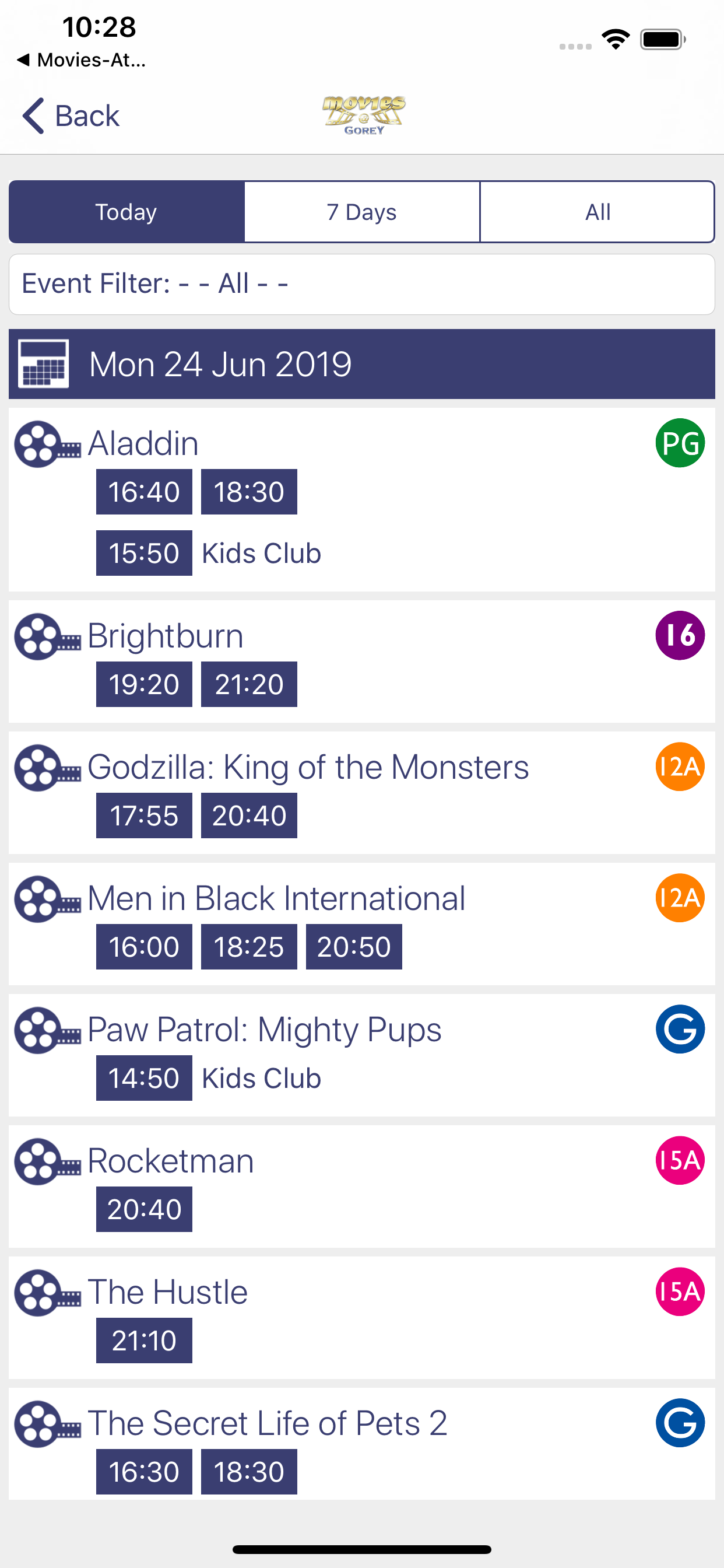 Movies At Gorey