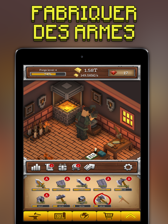 Screenshot #4 pour ForgeCraft - Idle Tycoon